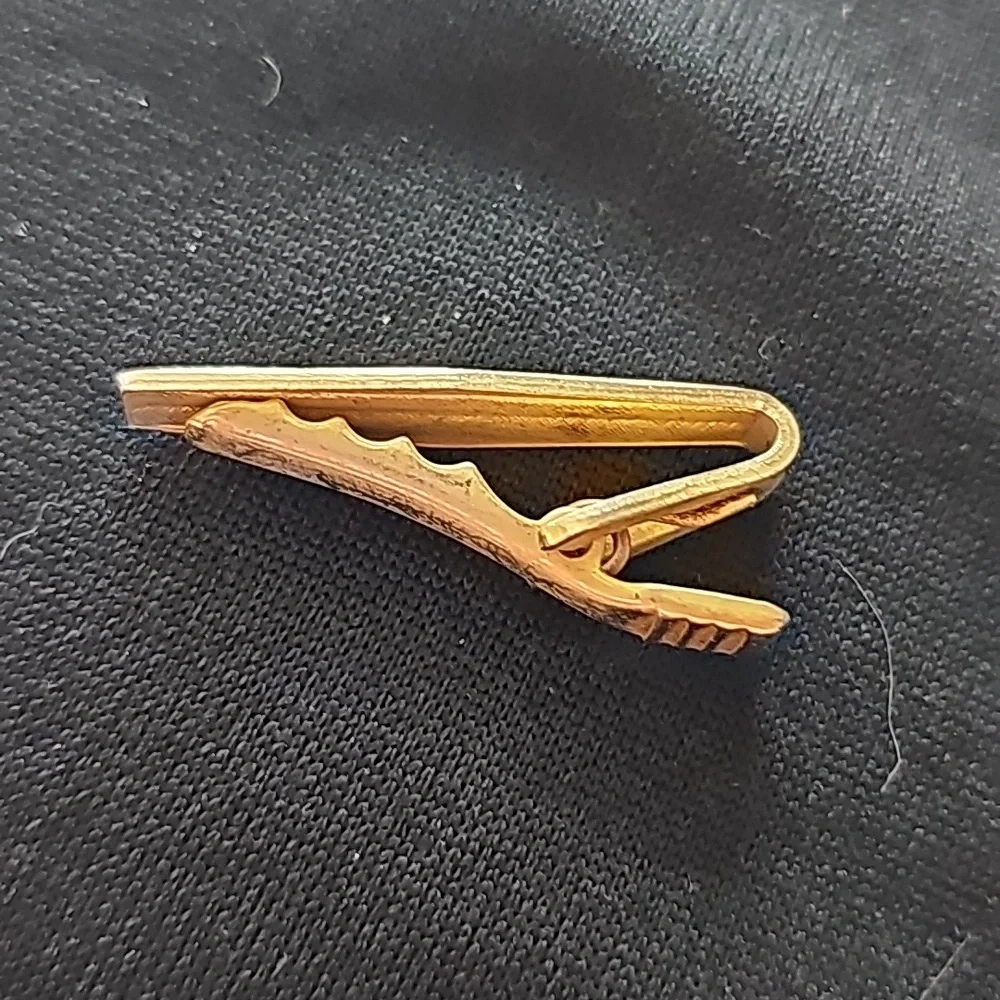 Vintage Gold Tone Tie Clip 🐈62